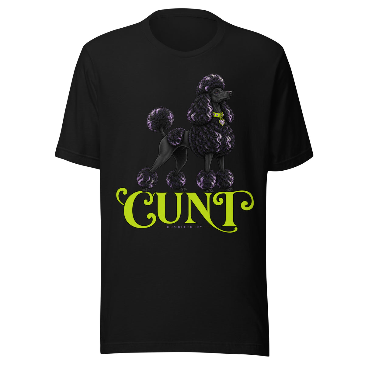 Emotional Support Cunt T-Shirt in Black, front view
