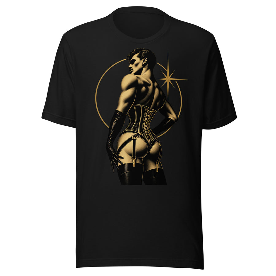 Black & Gold Corset T-Shirt