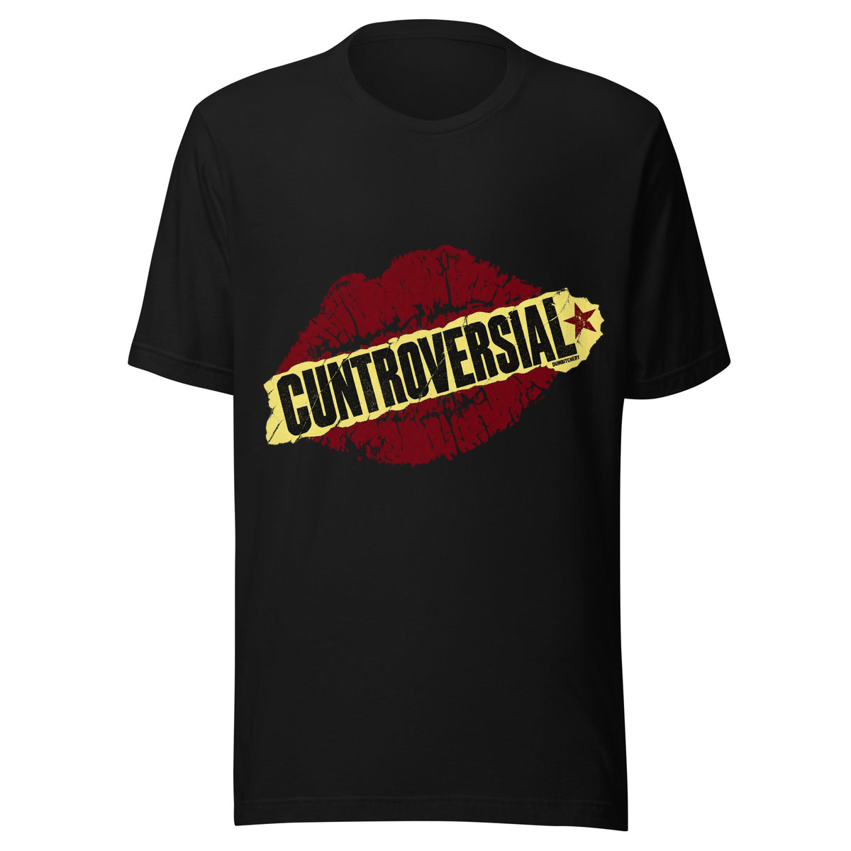 Cuntroversial T-Shirt in Black, front view